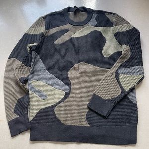 Express Camouflage Crewneck Sweater